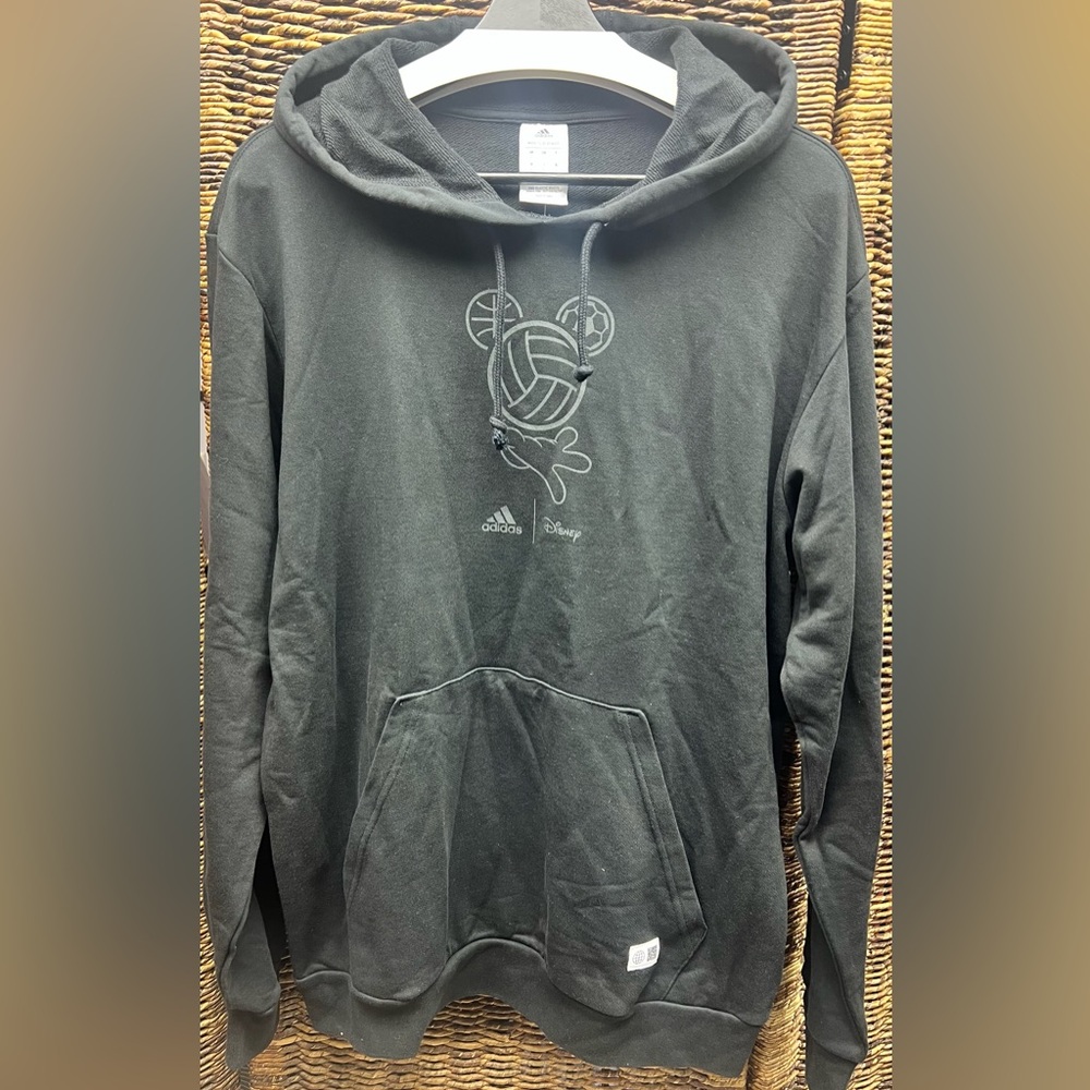 Adidas x Disney Sport, Black Hoodie with Mickey Design